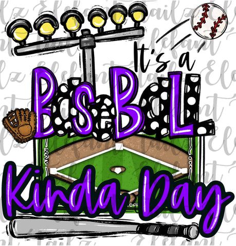 It's a Baseball Kinda Day - Purple