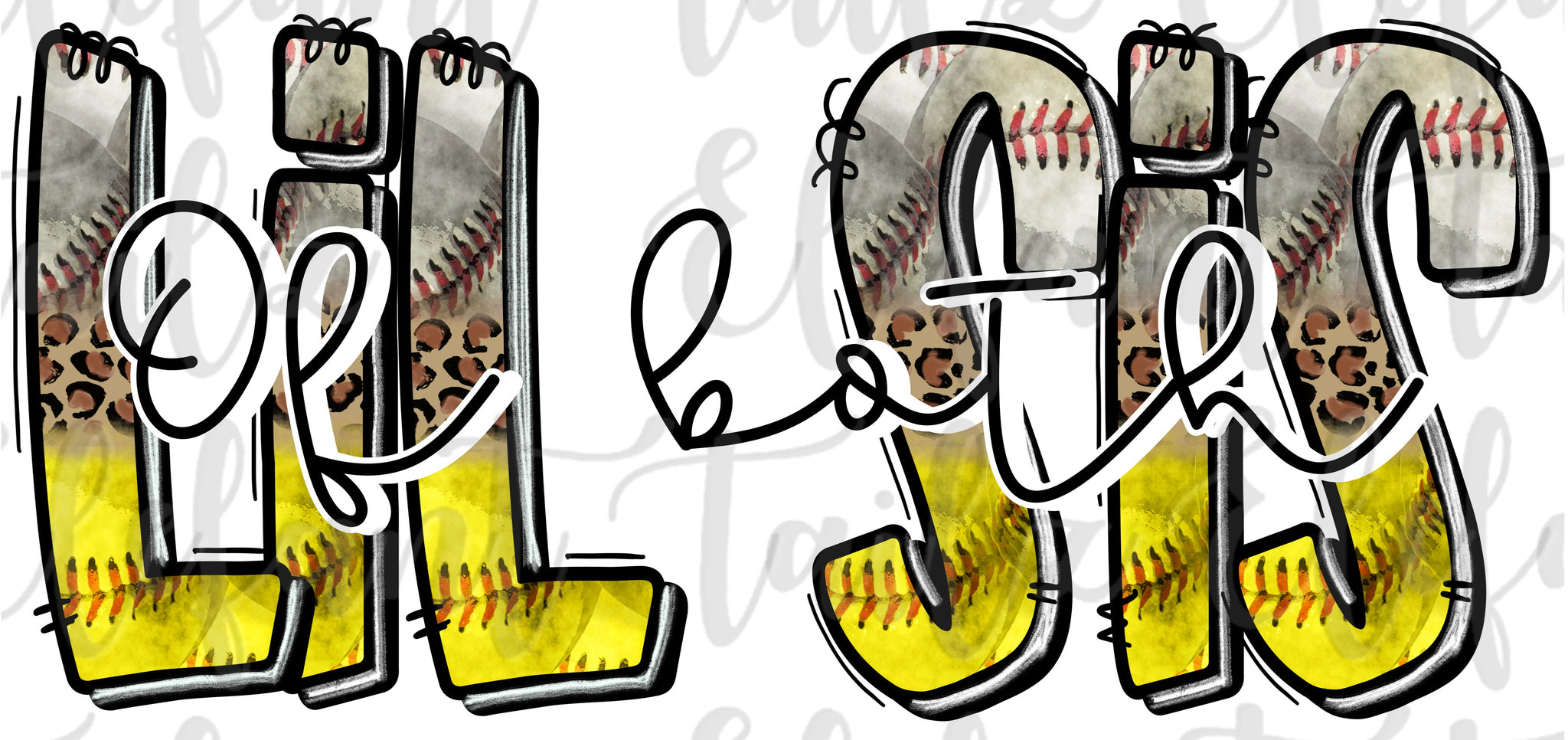 Leopard Lil Sis of Both - Baseball & Softball