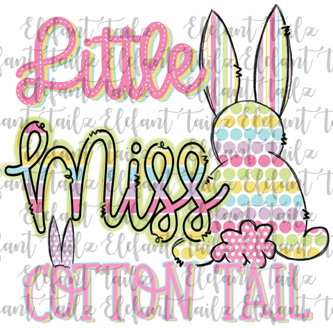 Little Miss Cotton Tail Pastels Bunny
