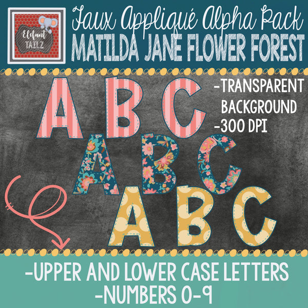 Alpha & Number Pack - Flower Forest BUNDLE