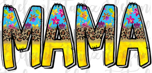 Mama - Tropical, Leopard, & Yellow