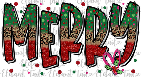 Merry Red Leopard & Dots