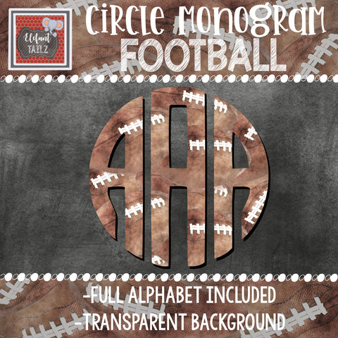 Football Circle Monogram