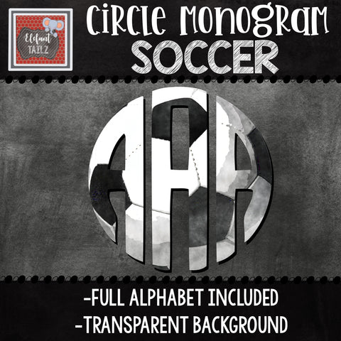 Soccer Circle Monogram