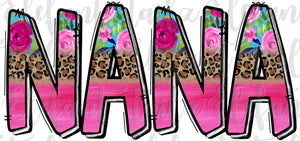 Nana Leopard Pink Floral