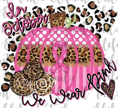 October Wear Pink Pumpkin & Leopard Backsplash 2