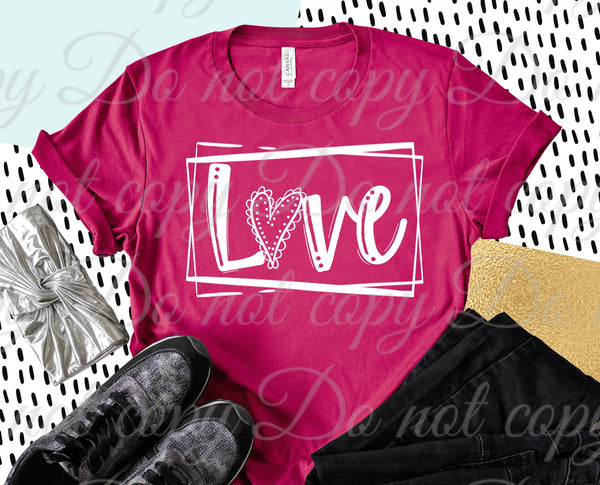 Love Boxed *ADULT* Screen Print - READY TO SHIP