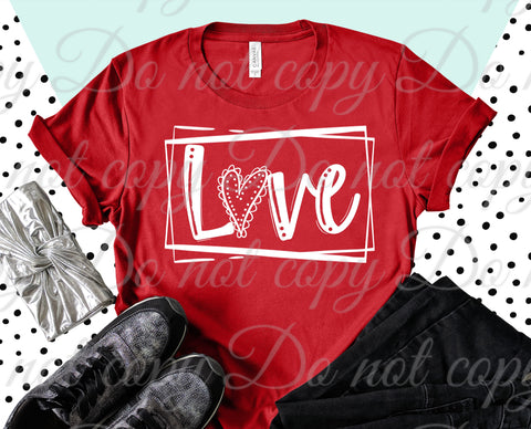 Love Boxed *ADULT* Screen Print - READY TO SHIP