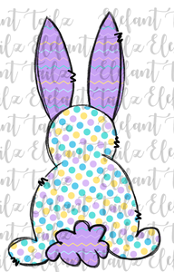 Purple Polka Dot Bunny