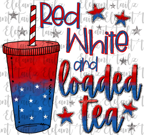 Red White and Loaded Tea