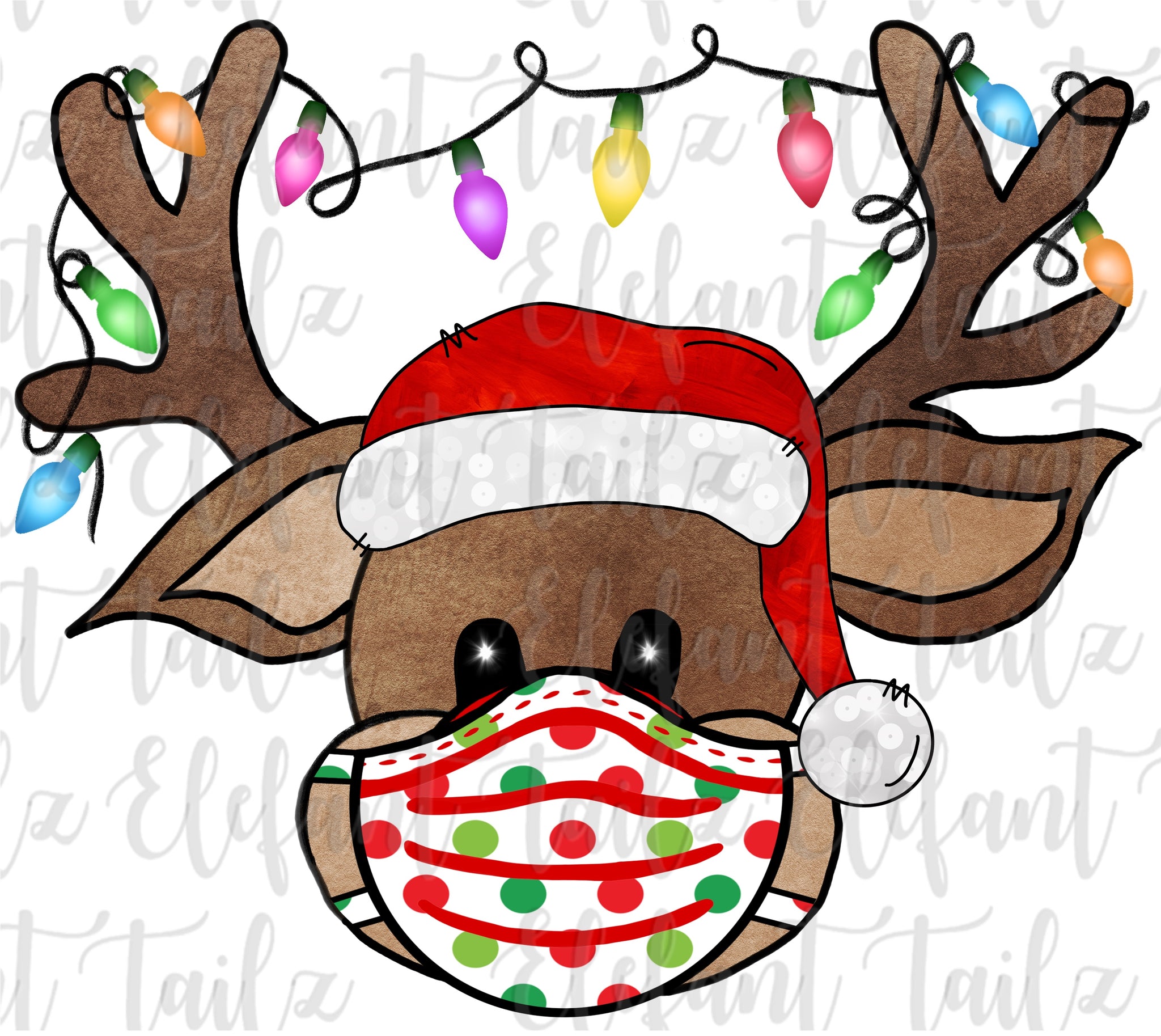 Reindeer with Lights & Mask #1