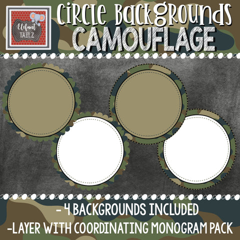 Circle Backgrounds - Camouflage
