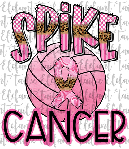 Spike Cancer Pink Volleyball