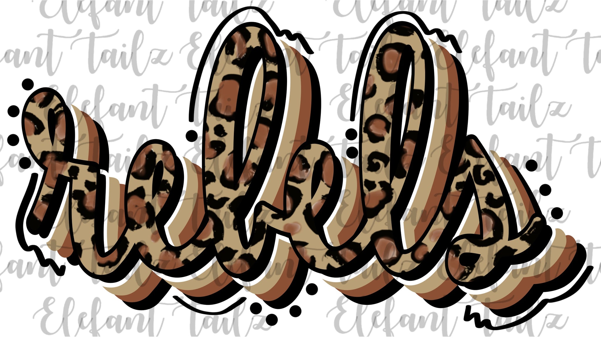 Stacked Script Leopard Rebels