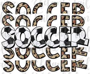 Stacked Soccer Leopard