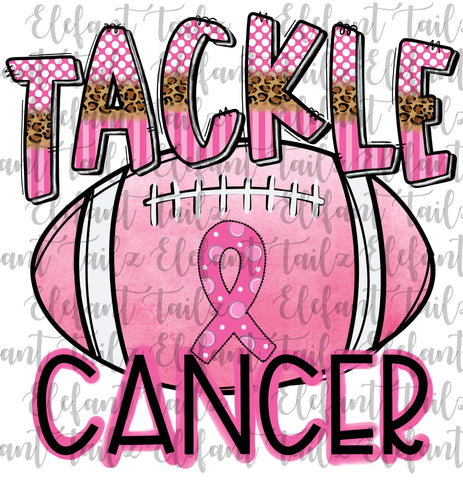 Tackle Cancer Pink Football