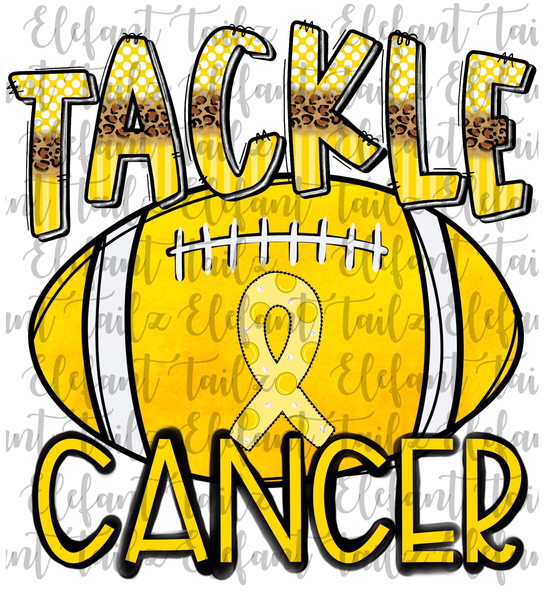 Tackle Cancer Yellow - Football