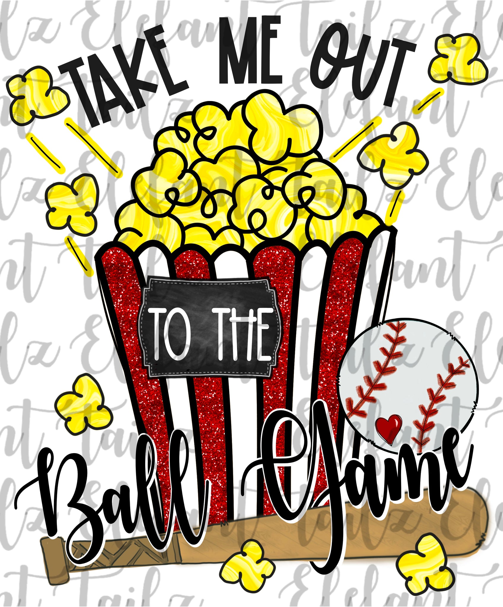 Take Me Out to the Ballgame Popcorn