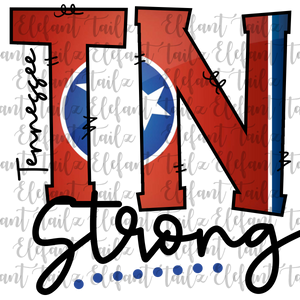 Tennessee Strong with Flag