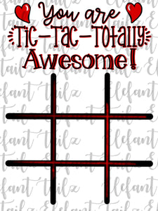 Tic-Tac-Totally Awesome Valentine