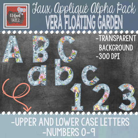 Alpha & Number Pack - Vera Floating Garden