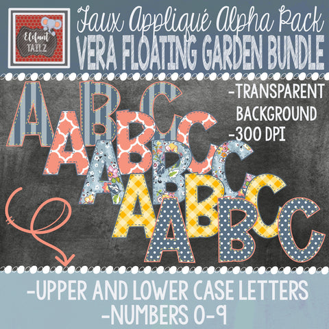 Alpha & Number Pack - Vera Floating Garden BUNDLE