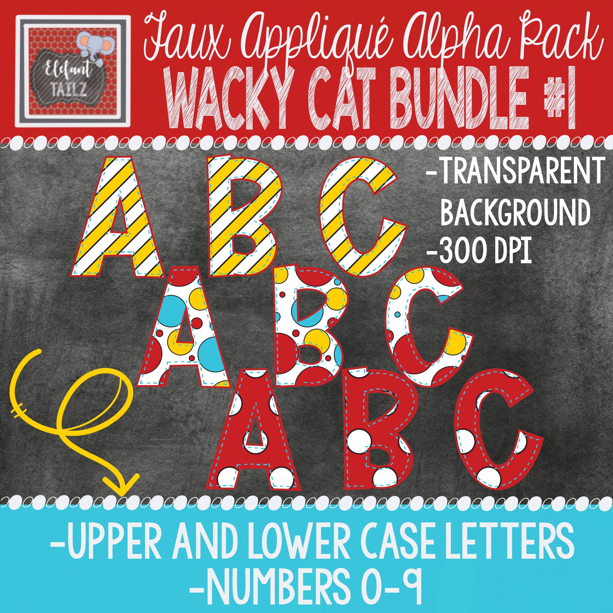 Alpha & Number Pack - Wacky Cat BUNDLE #1