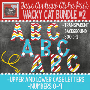 Alpha & Number Pack - Wacky Cat BUNDLE #2
