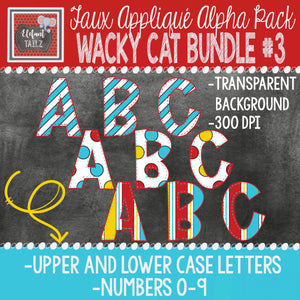 Alpha & Number Pack - Wacky Cat BUNDLE #3