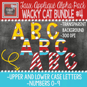 Alpha & Number Pack - Wacky Cat BUNDLE #4