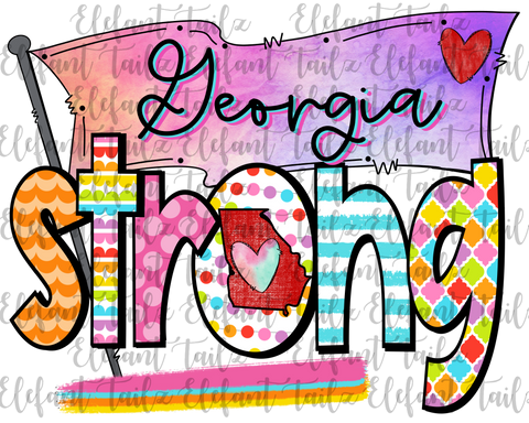 Colorful Georgia Strong