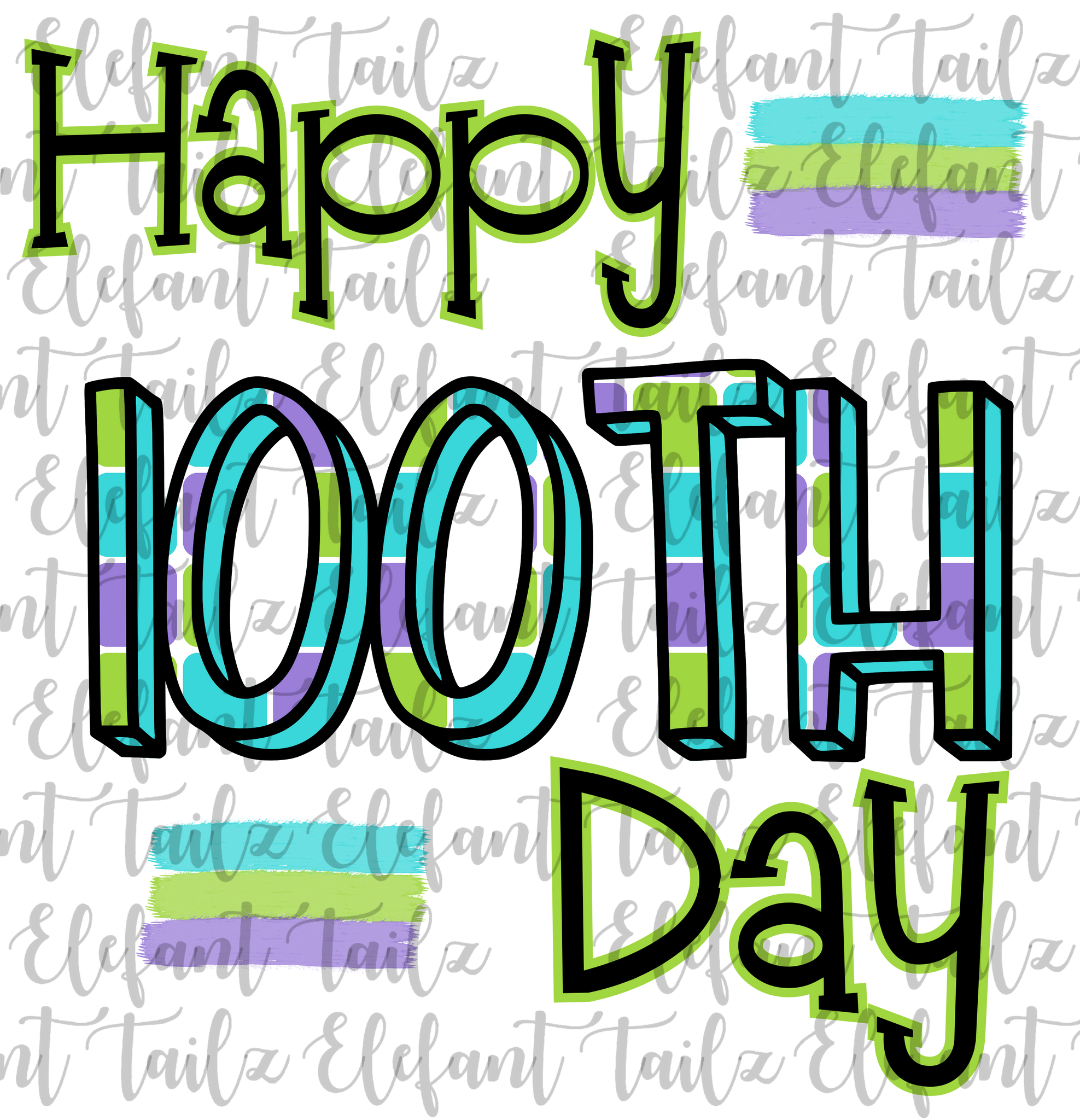 Happy 100th Day Blue
