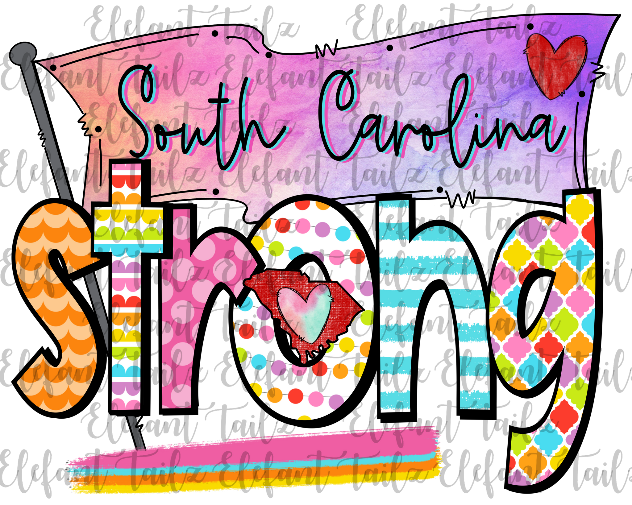 Colorful South Carolina Strong