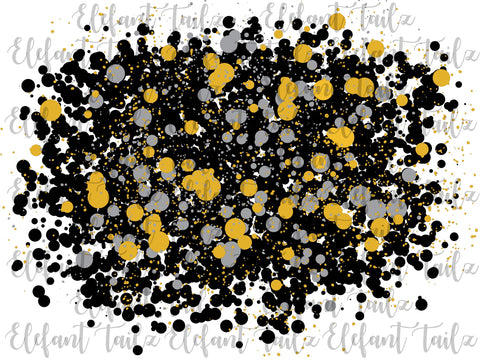 Black & Gold Spirit Splatter