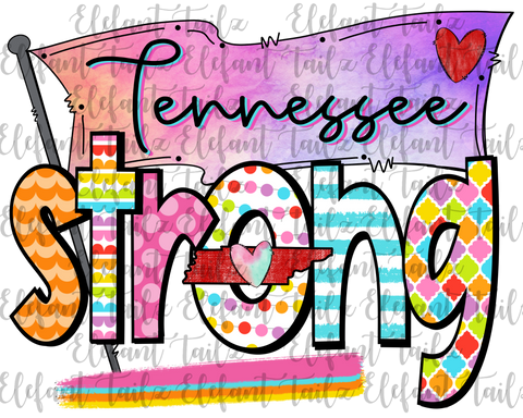 Colorful Tennessee Strong