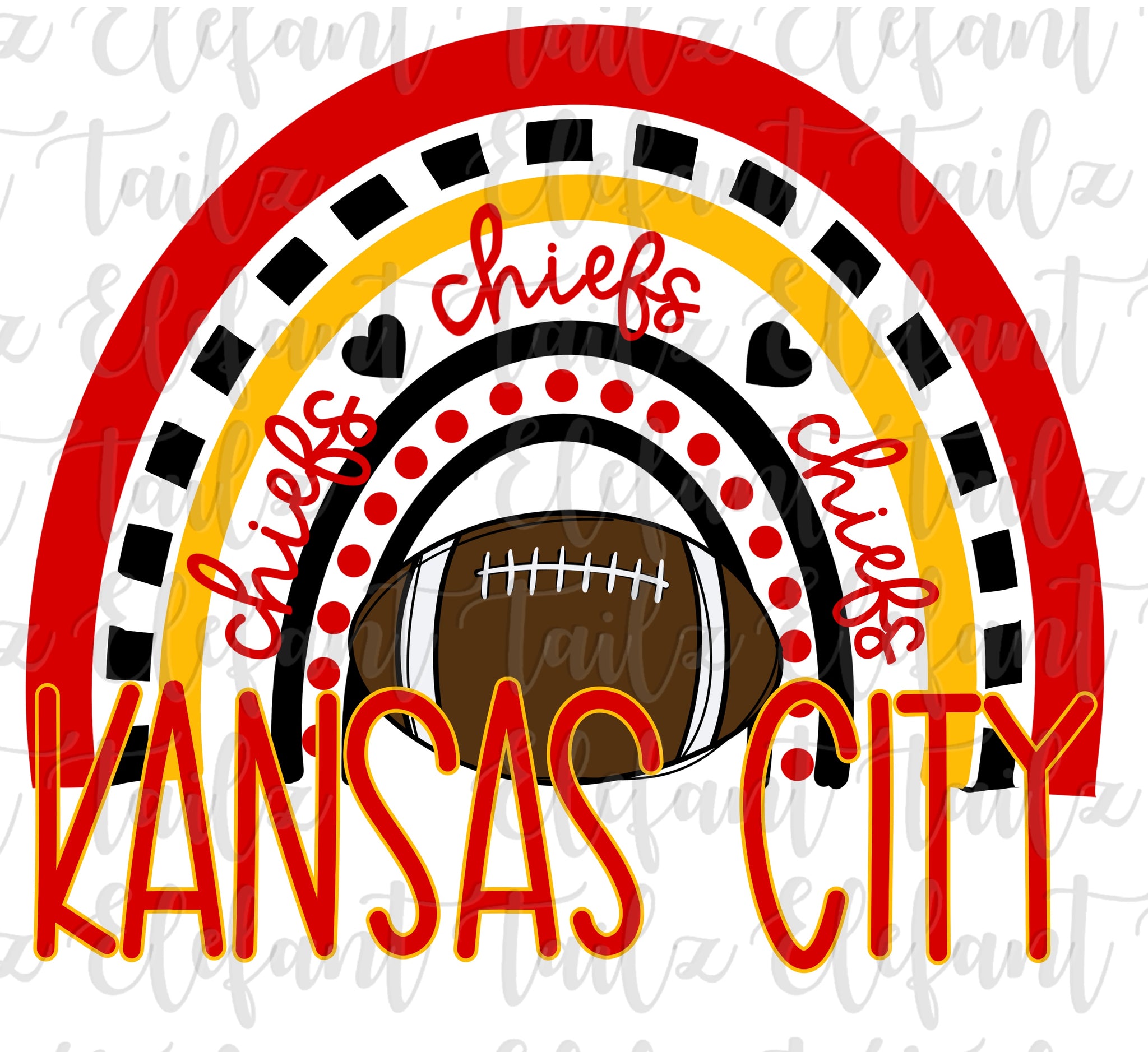 Football Kansas City Chiefs Rainbow