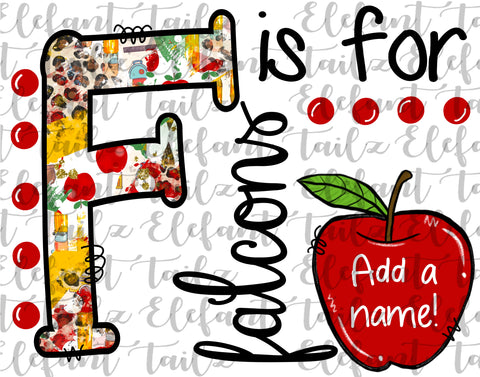 F is for Falcons - Apple