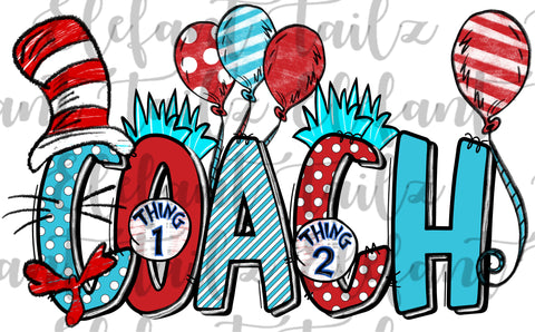 Coach Crazy Cat & Balloons